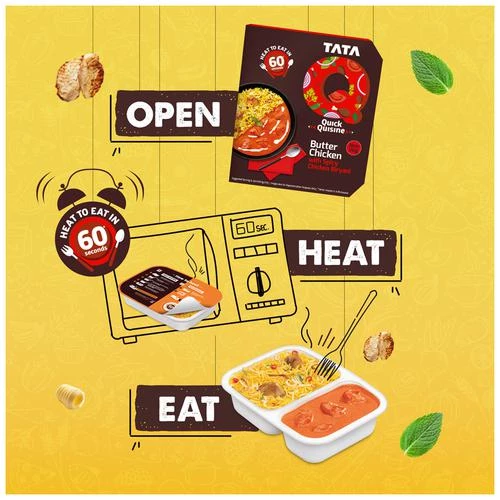 TATA Q Heat To Eat - Butter Chicken With Spicy Chicken Biryani, 330 g-8.webp
